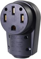 🔌 gie.top 50a female rv socket with handle | easy unplug 3-prong 4-core 125v 250v ac camper generator electrical converter replacement plug socket (rv plug) logo