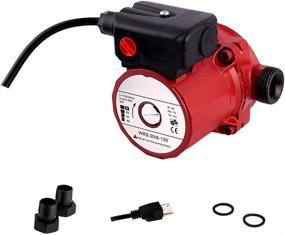 img 4 attached to 💦 SHYLIYU 115V/60Hz Pressure Booster Pump - 3-Speed Cast Iron Pump with 1 inch Outlet, 46/67/93W Circulator Pump for Home