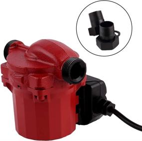 img 2 attached to 💦 SHYLIYU 115V/60Hz Pressure Booster Pump - 3-Speed Cast Iron Pump with 1 inch Outlet, 46/67/93W Circulator Pump for Home