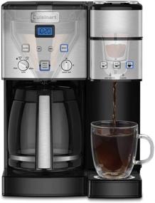 img 2 attached to Cuisinart SS-15P1 Coffee Center 12-Cup Coffeemaker and Single-Serve Brewer in Stunning Silver - Ultimate Choice for Coffee Enthusiasts