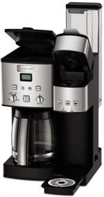 img 1 attached to Кофеварка Cuisinart SS-15P1 Coffee Center объемом 12 чашек и одноразовый плита для кофе в аккуратном серебряном дизайне - идеальный выбор для любителей кофе.