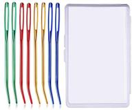 🧵 uoou yarn needle set - bent needles for crochet, tapestry, and darning with large eye - includes storage box - knitting and crochet accessories (random color) logo