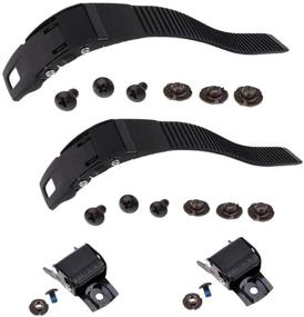 img 4 attached to Generic Roller Skate Straps Set - 2 Replacement Inline Roller Skate Shoes Energy Buckles with Screws, Suitable for Men, Women, and Kids for Outdoor Skating Parts