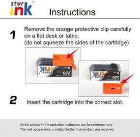 img 1 attached to 🖨️ Starink Replacement Ink Cartridge for Canon PGI-220 Black (5 Pack) PGI220 - Compatible with Pixma MX860 MX870 MP560 MP620 MP640 MP980 MP990 iP3600 iP4600 iP4700 MP540 MP550 MP630 Printer