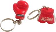 🔑 honeybeloved chain keyring boxing keychain for men's fashion accessories logo