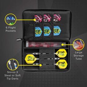 img 3 attached to Dart lovers, explore the ultra-convenient Casemaster Select 3 Dart Nylon Storage/Travel Case!