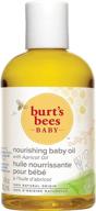 🍯 burt's bees baby oil: nourishing and gentle care in a convenient 4oz bottle logo