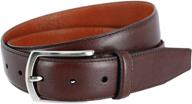trafalgar antonio pebble grain leather men's accessories in belts logo