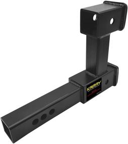 img 2 attached to 🚚 KAIRAY Double Hitch Receiver 2 inch Trailer Hitch Extension Riser Hitch Adapter - Ideal for Extending 2 inch Receivers up to 10 inch Length with 7.5 Inch Riser Height