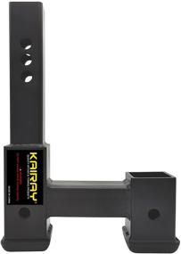 img 1 attached to 🚚 KAIRAY Double Hitch Receiver 2 inch Trailer Hitch Extension Riser Hitch Adapter - Ideal for Extending 2 inch Receivers up to 10 inch Length with 7.5 Inch Riser Height