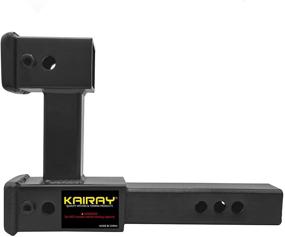 img 3 attached to 🚚 KAIRAY Double Hitch Receiver 2 inch Trailer Hitch Extension Riser Hitch Adapter - Ideal for Extending 2 inch Receivers up to 10 inch Length with 7.5 Inch Riser Height