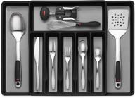 🗄 maximize storage space with an expandable cutlery drawer organizer - perfect for silverware, serving utensils, and more! logo