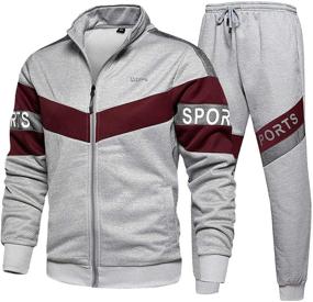 img 4 attached to DUOFIER Tracksuit Jogging Athletic Sweatsuit