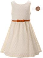 kids casual flower girl dress with gorgeous lace detailing logo