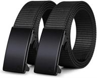 nylon ratchet belts automatic buckle men's accessories logo