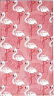 🦩 vibrant pink flamingo guest napkins: 100-pack for summer tropical flamingo-themed events, poolside parties, weddings, and spa pampering logo