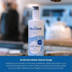 img 2 attached to 🧼 Antimicrobial Hand Soap - USA Made, Sea Salt & Lotus, 16oz (2 Pack)