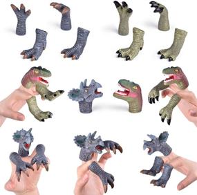 img 3 attached to Dinosaur Puppet Stocking Stuffers 🦖 Fillers for Kids & Puppet Theater