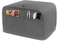 🍞 protective toaster cover with 2 pockets - luxja 2 slice toaster cover (gray) logo
