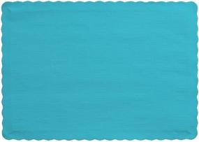 img 1 attached to 🌴 Enhance Your Table Decor with Creative Converting Count Placemats Bermuda