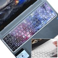 🔒 enhanced protection: [2 pack] keyboard cover skin for 15.6" hp pavilion x360 15-br075nr, envy x360 15m-bp012dx 15m-bp011dx 15m-bq021dx, pavilion 15-cb010nr 15-cb071nr 15-cc010nr, 17.3" hp envy 17m-ae111dx, 2020, nebula+clear logo