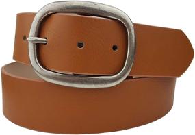 img 1 attached to 🌱 Stylish Vegan Plain Belt Black M - Women's Must-Have Accessory for Belts