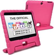 👧 cooper dynamo rugged kids case - protective pink cover for samsung tab 4 10.1, tab 3 10.1, sm-t530 t531 t535 - childproof with stand and handle logo