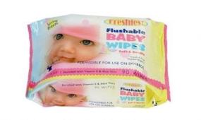 img 2 attached to 👶 Alcohol-Free Flushable Gentle Baby Wipes - 270 Hypoallergenic Soft Fresh Wipes