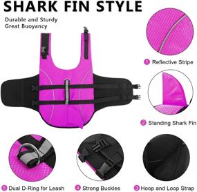 img 1 attached to Queenmore Ripstop Dog Life Jacket Shark Life Vest 🦈 Review: High Buoyancy and Safety Lifesaver for Small and Medium Breeds