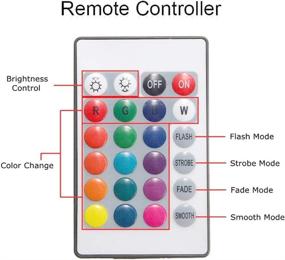 img 1 attached to 🌈 QIACHIP 12V RGB LED Strip Lights Controller with 24-Key IR Wireless Remote Control Dimmer for 5050 3528 5630 LEDs