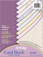 📄 pacon marble & parchment card stock assortment: 10 colors, 250 sheets, 8-1/2" x 11" - high-quality card stock collection for various crafting & printing projects logo