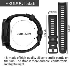 img 1 attached to Vozehui Compatible Adjustable Replacement Wristbands