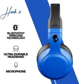 img 2 attached to 🎧 Раскройте свою музыку с беспроводными наушниками Skullcandy Hesh 2 Over-Ear - синий / черный