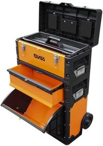 img 3 attached to 🔧 Efficient Organization: DNA MOTORING 230mm 3-Tier Hand Tool Boxes Trolley (TOOLS-00004)
