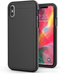 img 3 attached to Чехол-футляр Slimshield Series для iPhone Xs MAX с клипом на пояс - ультратонкий защитный чехол с клипом для Apple iPhone Xs MAX в гладком черном цвете.