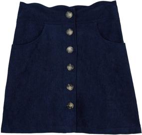 img 2 attached to 👗 Button Sunset Medium Girls' Skirts & Skorts - Amy Byer Clothing