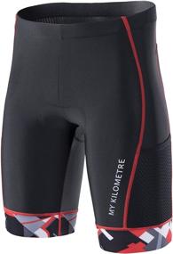 img 4 attached to 🏅 Ultimate Performance: MY KILOMETRE Triathlon Shorts for Men - 9" with Convenient Leg Pockets and Long-Distance Chamois