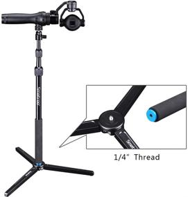 img 1 attached to 🎥 Smatree SmaPole DS1 Extendable Stick: Compatible with DJI OM 4, OSMO Mobile 3/2/1, OSMO PRO/RAW - Tripod Compatibility