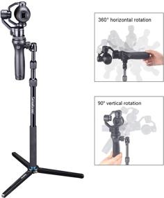 img 3 attached to 🎥 Smatree SmaPole DS1 Extendable Stick: Compatible with DJI OM 4, OSMO Mobile 3/2/1, OSMO PRO/RAW - Tripod Compatibility