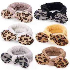 img 4 attached to Shindel Bowknot Leopard Headbands Headband