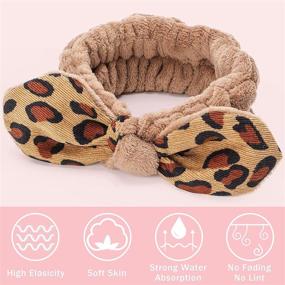 img 1 attached to Shindel Bowknot Leopard Headbands Headband