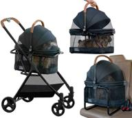 ultimate pet travel system: pet gear view 360 stroller, booster, and carrier logo