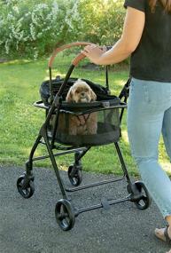 img 1 attached to Ultimate Pet Travel System: Pet Gear View 360 Stroller, Booster, and Carrier