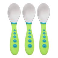 🍴 nuk first essentials kiddy cutlery spoons – assorted colors, pack of 3 logo