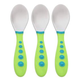 img 4 attached to 🍴 NUK First Essentials Kiddy Cutlery Spoons – Assorted Colors, Pack of 3