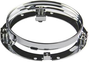 img 4 attached to 🏍️ Chrome 7-Inch Headlight Ring Bracket Mounting for Harley Davidson by SKTYANTS