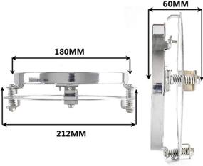 img 2 attached to 🏍️ Chrome 7-Inch Headlight Ring Bracket Mounting for Harley Davidson by SKTYANTS