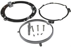 img 3 attached to 🏍️ Chrome 7-Inch Headlight Ring Bracket Mounting for Harley Davidson by SKTYANTS