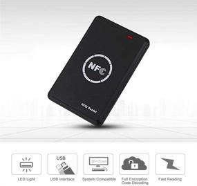 img 3 attached to 🔑 HFeng NFC Smart RFID Copier/Writer/Reader/Duplicator 125KHz 13.56MHz USB Programmer Key Fob Cards Reader Writer with T5577 / EM4305 UID Writable Keychains