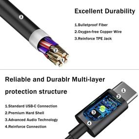 img 1 attached to ✨ Проводные наушники с микрофоном типа USB C для Samsung S20 Plus, внутриканальные наушники с HiFi стереозвуком для Samsung S21 Ultra Plus, Note 20 Ultra, OnePlus 9 8T 7Pro, Huawei Mate 40 P40, Google Pixel 5 4 3 XL